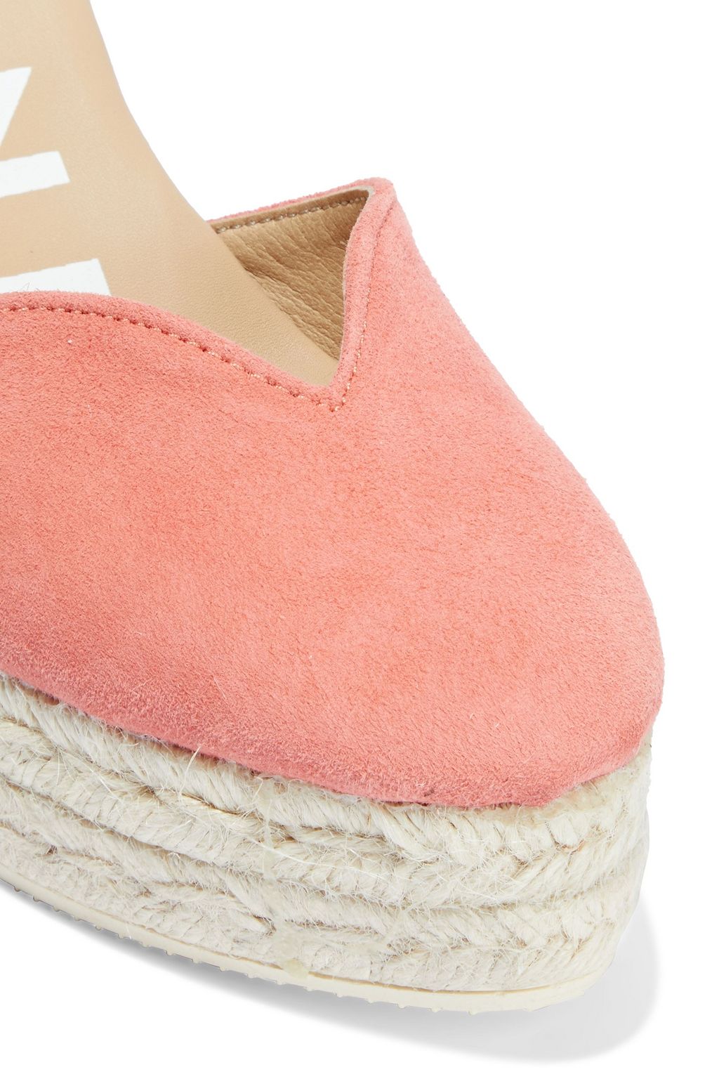 MANEBÍ Hamptons lace-up suede wedge espadrilles
