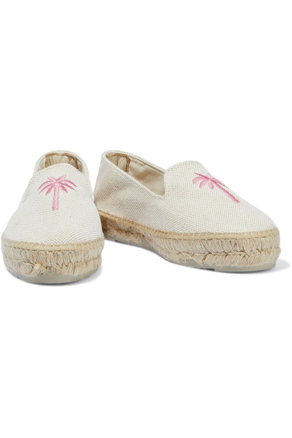 MANEBÍ Palm Springs embroidered canvas espadrilles