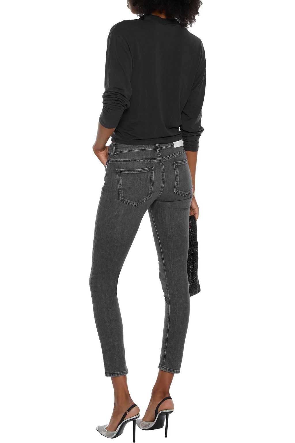 IRO Tober cropped low-rise skinny jeans