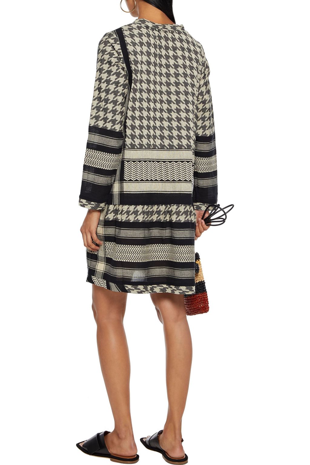 SUMMERY COPENHAGEN Cotton-jacquard mini dress