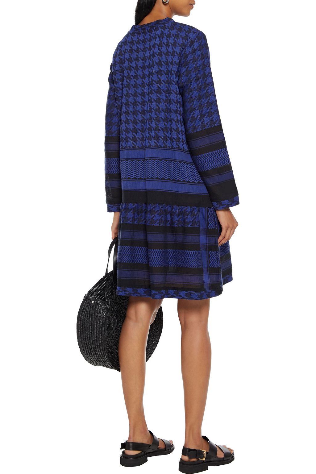 SUMMERY COPENHAGEN Cotton-jacquard mini dress