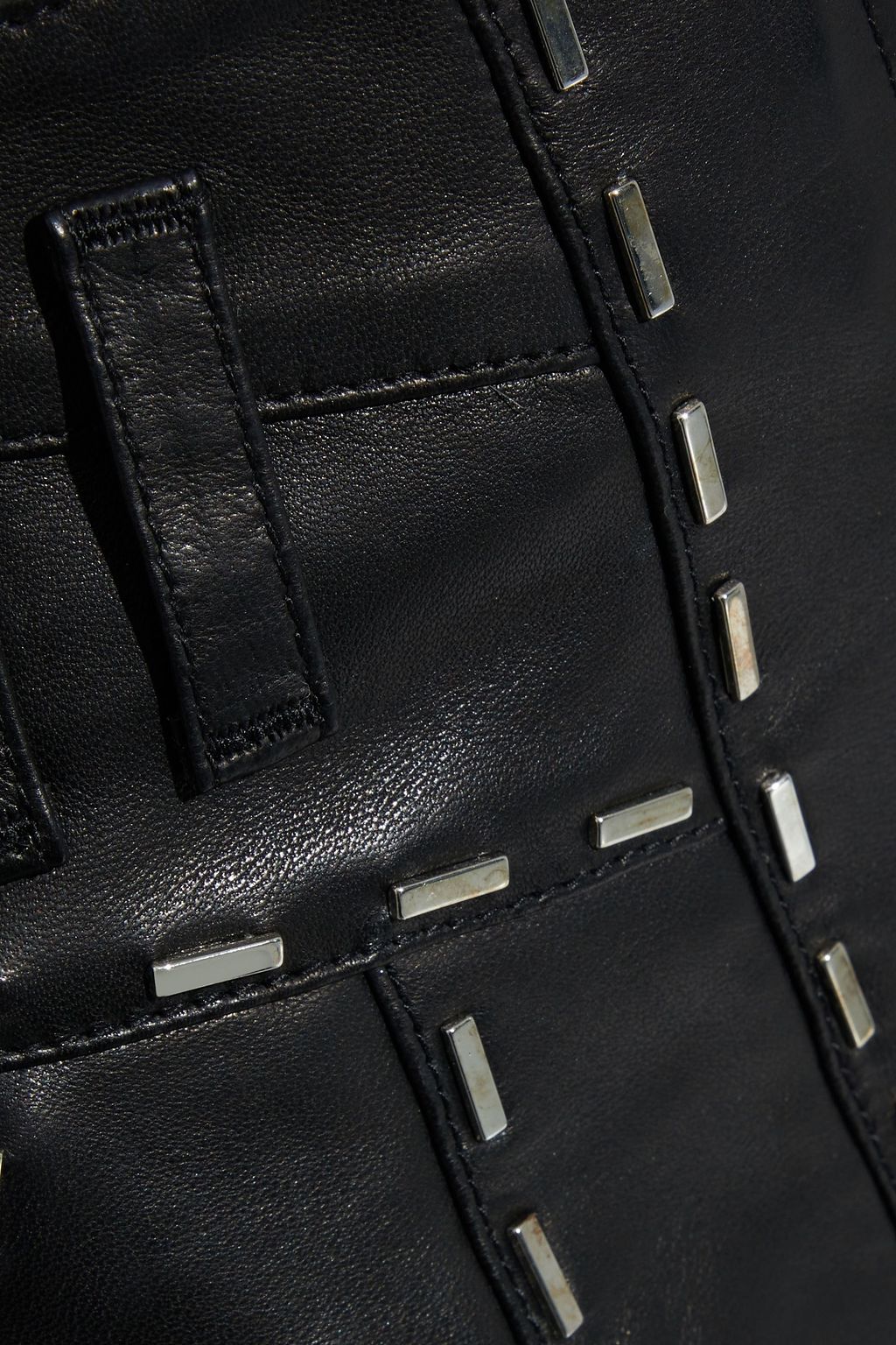 IRO Junko studded leather shorts