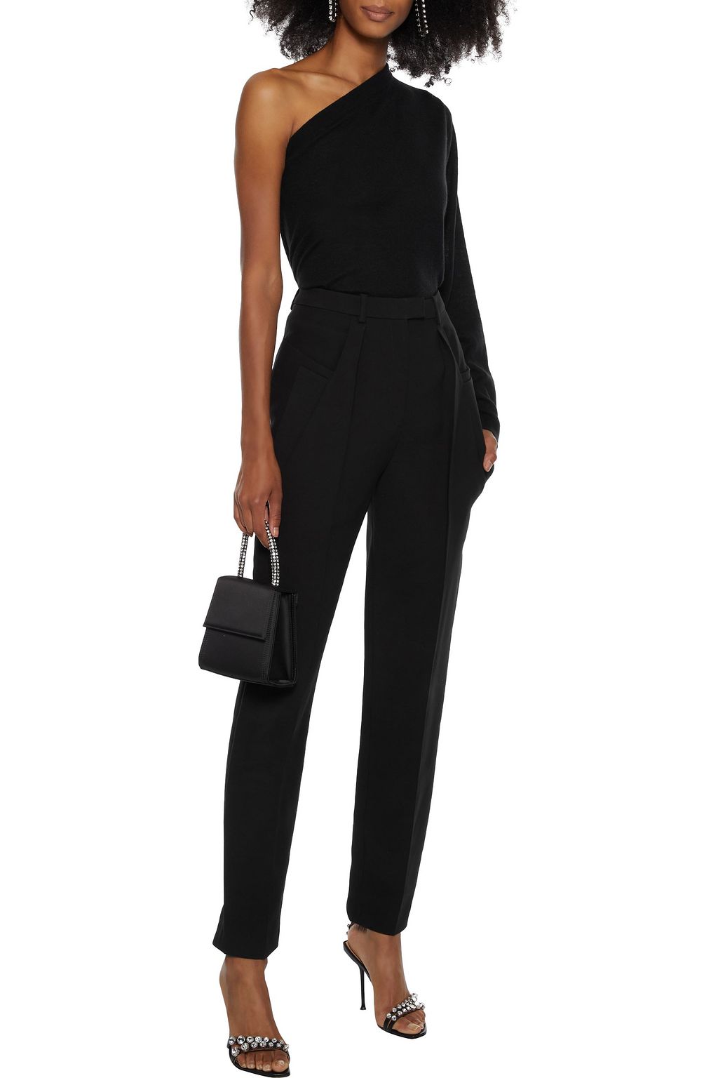 IRO Stoff wool-blend crepe slim-leg pants