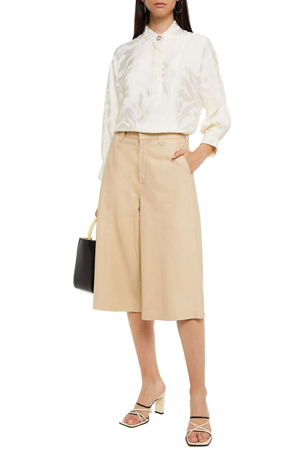 CLAUDIE PIERLOT Satin-jacquard blouse