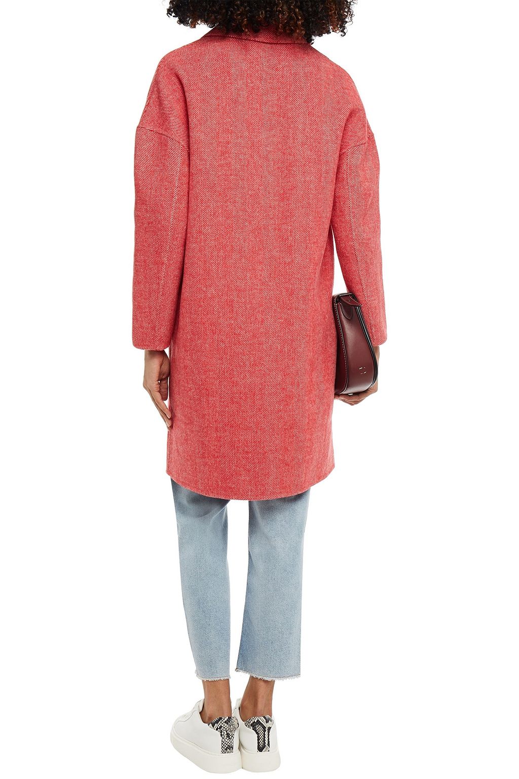 CLAUDIE PIERLOT Herringbone wool-felt coat