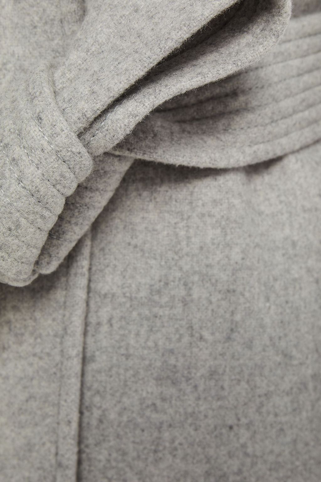 CLAUDIE PIERLOT Belted wool-blend felt coat