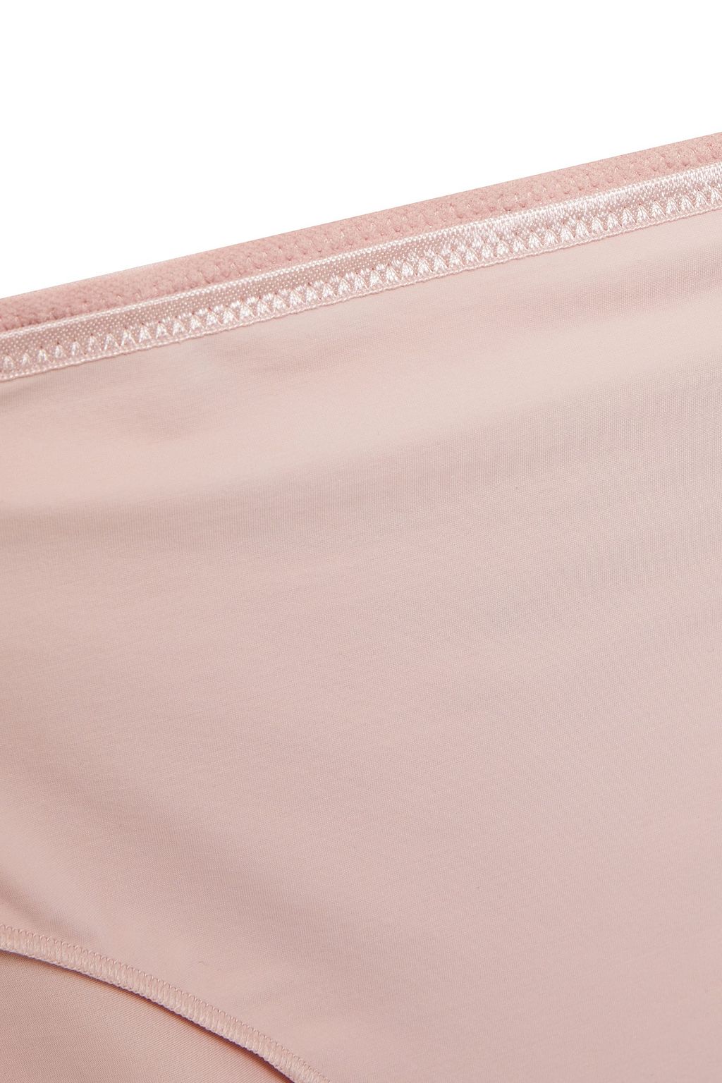 SIMONE PÉRÈLE Embroidered tulle-trimmed stretch-jersey mid-rise briefs