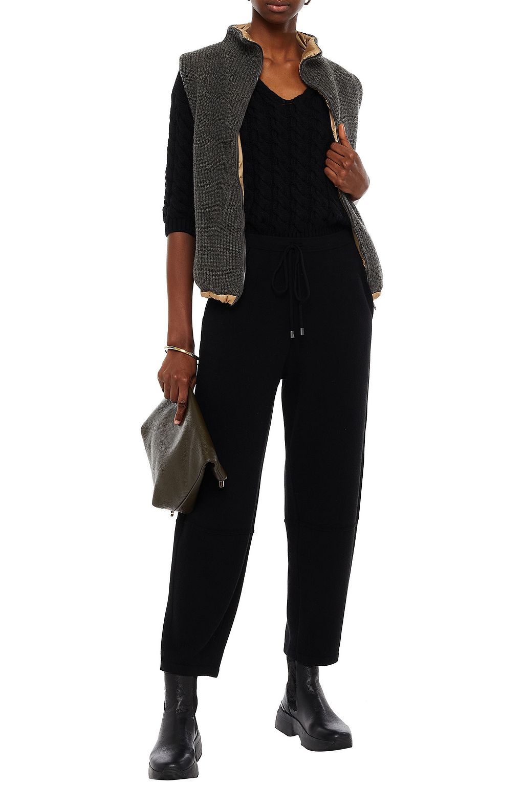 GENTRYPORTOFINO Cashmere track pants