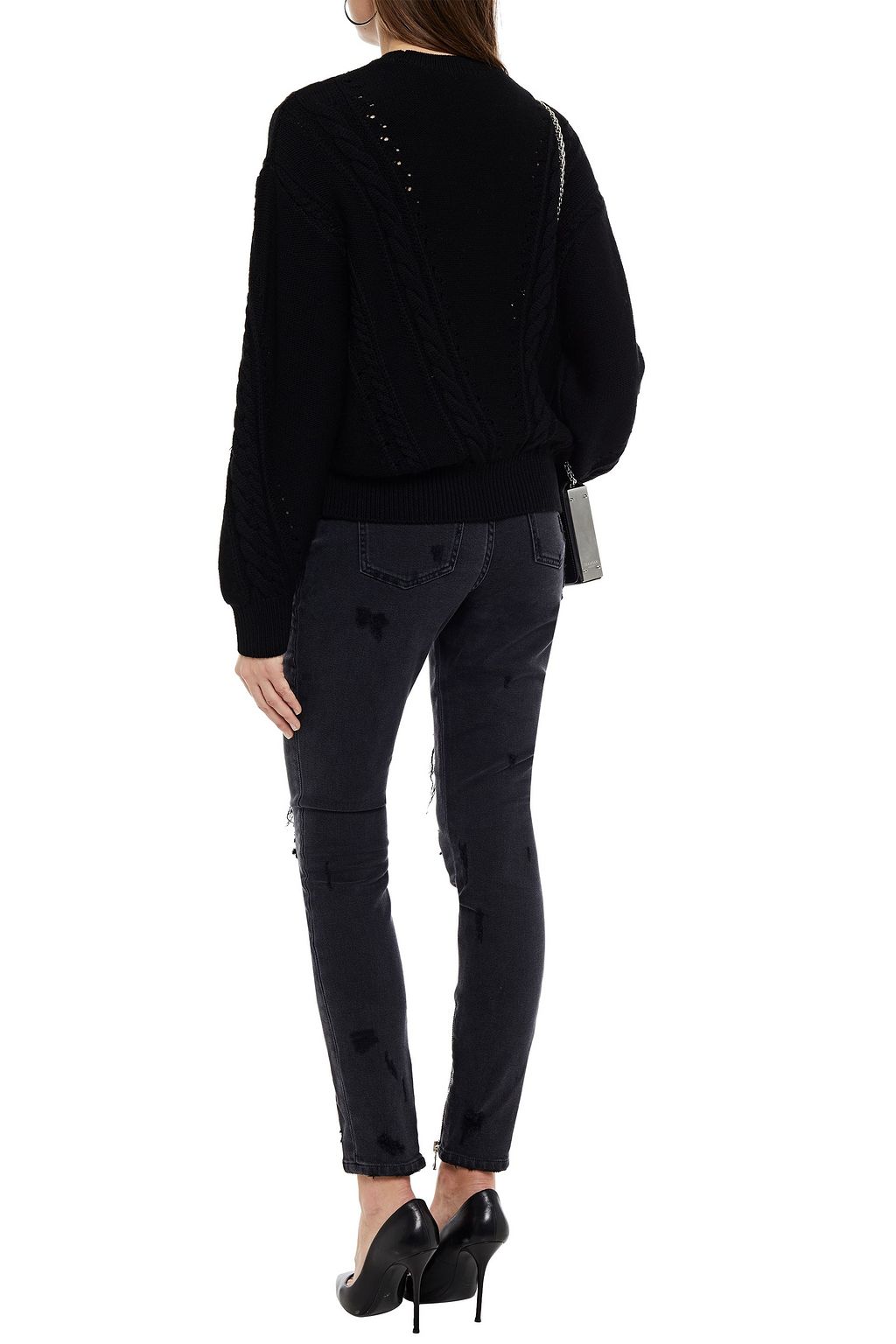 IRO Nabai lace-trimmed merino wool sweater