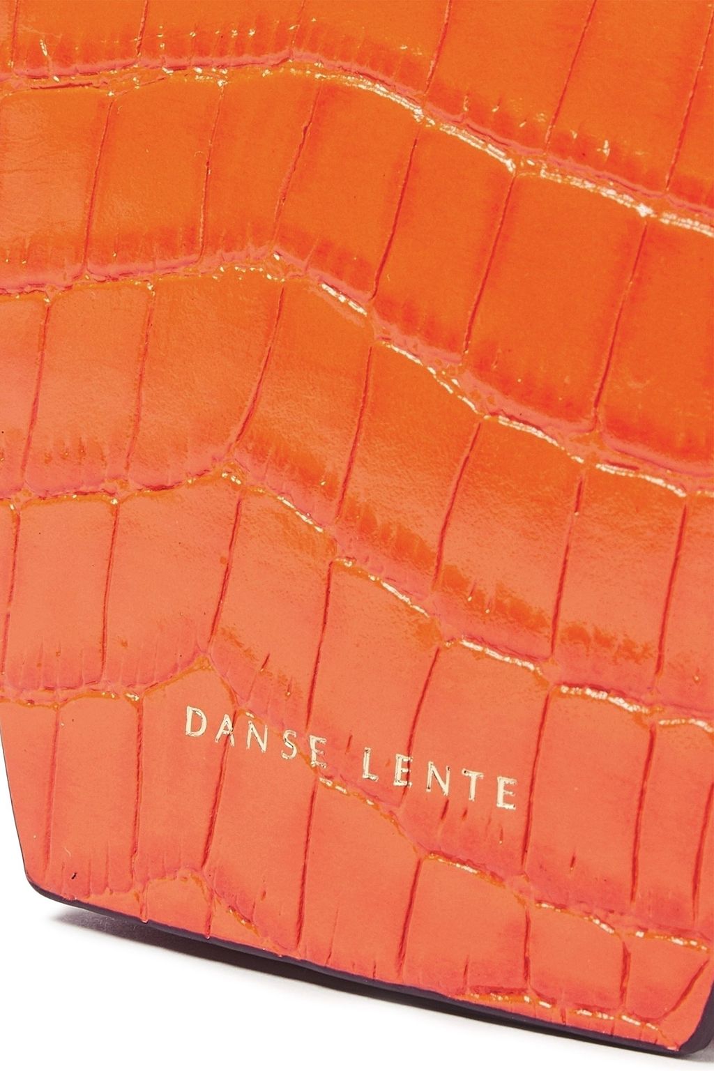 DANSE LENTE Pablo croc-effect leather shoulder bag