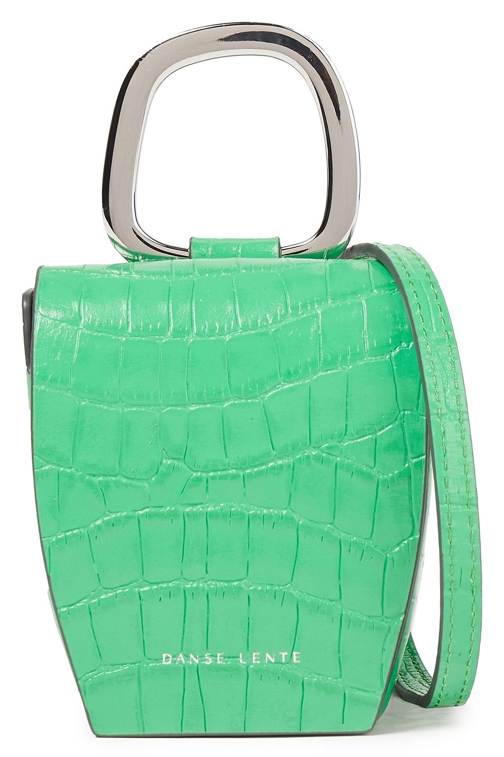 DANSE LENTE Pablo croc-effect leather shoulder bag