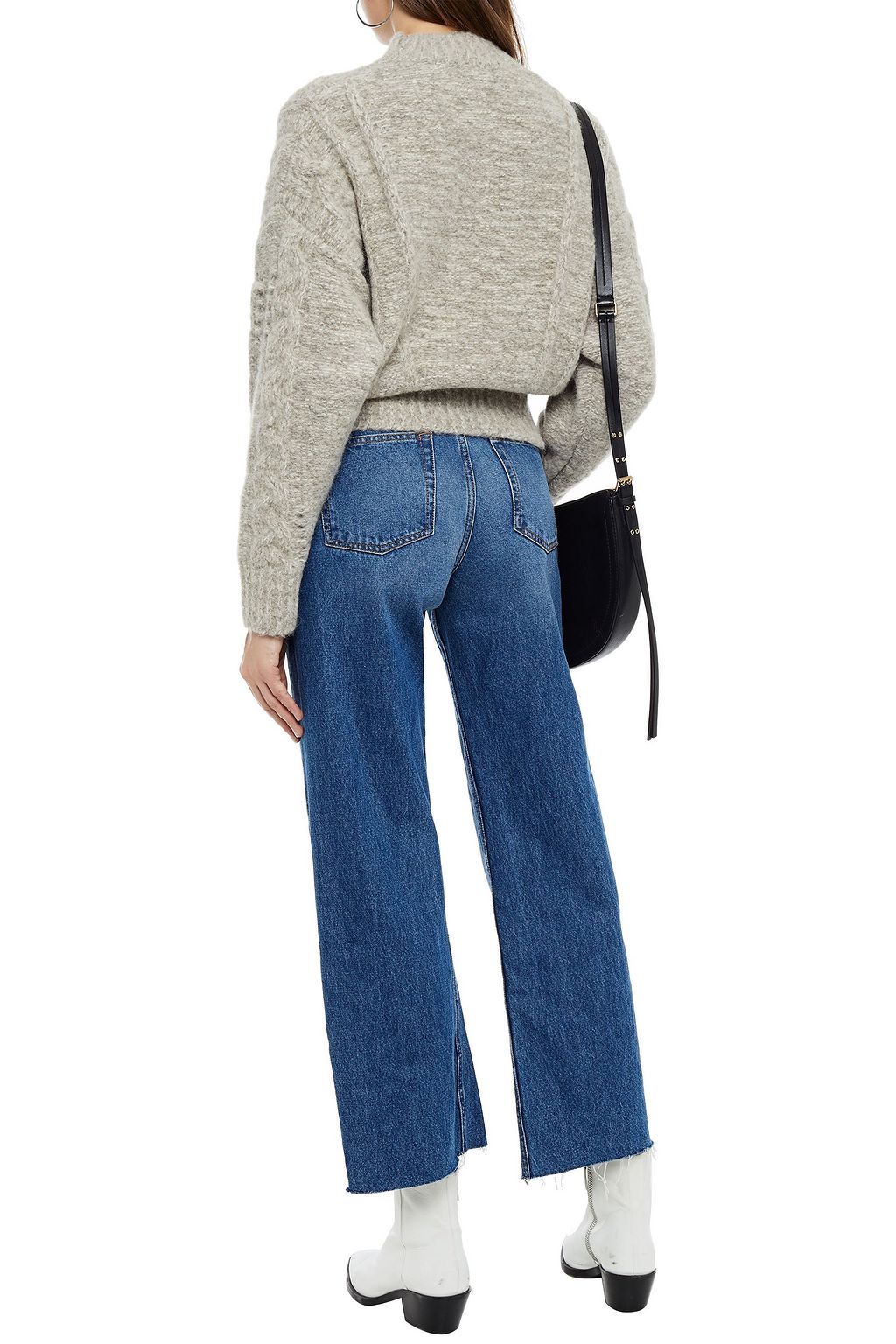 IRO Karly mélange cable-knit sweater