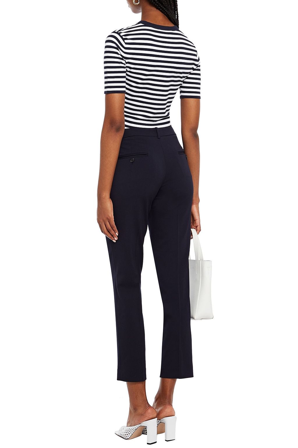 MICHAEL KORS COLLECTION Samantha wool-gabardine slim-leg pants