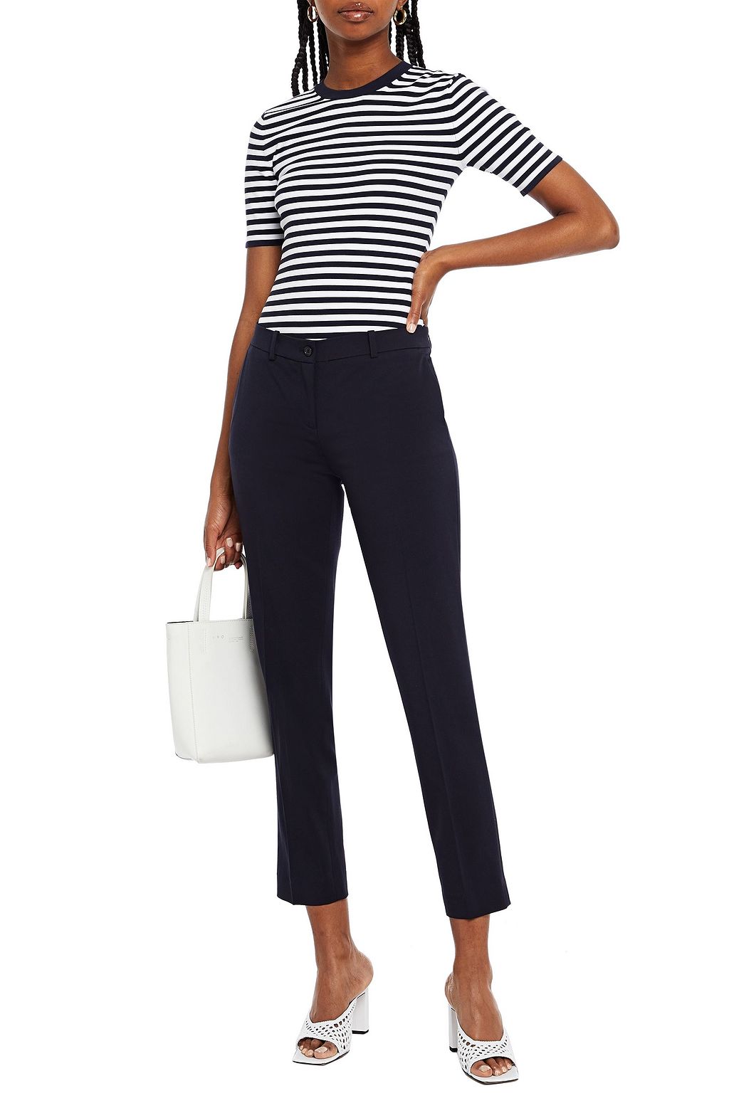 MICHAEL KORS COLLECTION Samantha wool-gabardine slim-leg pants
