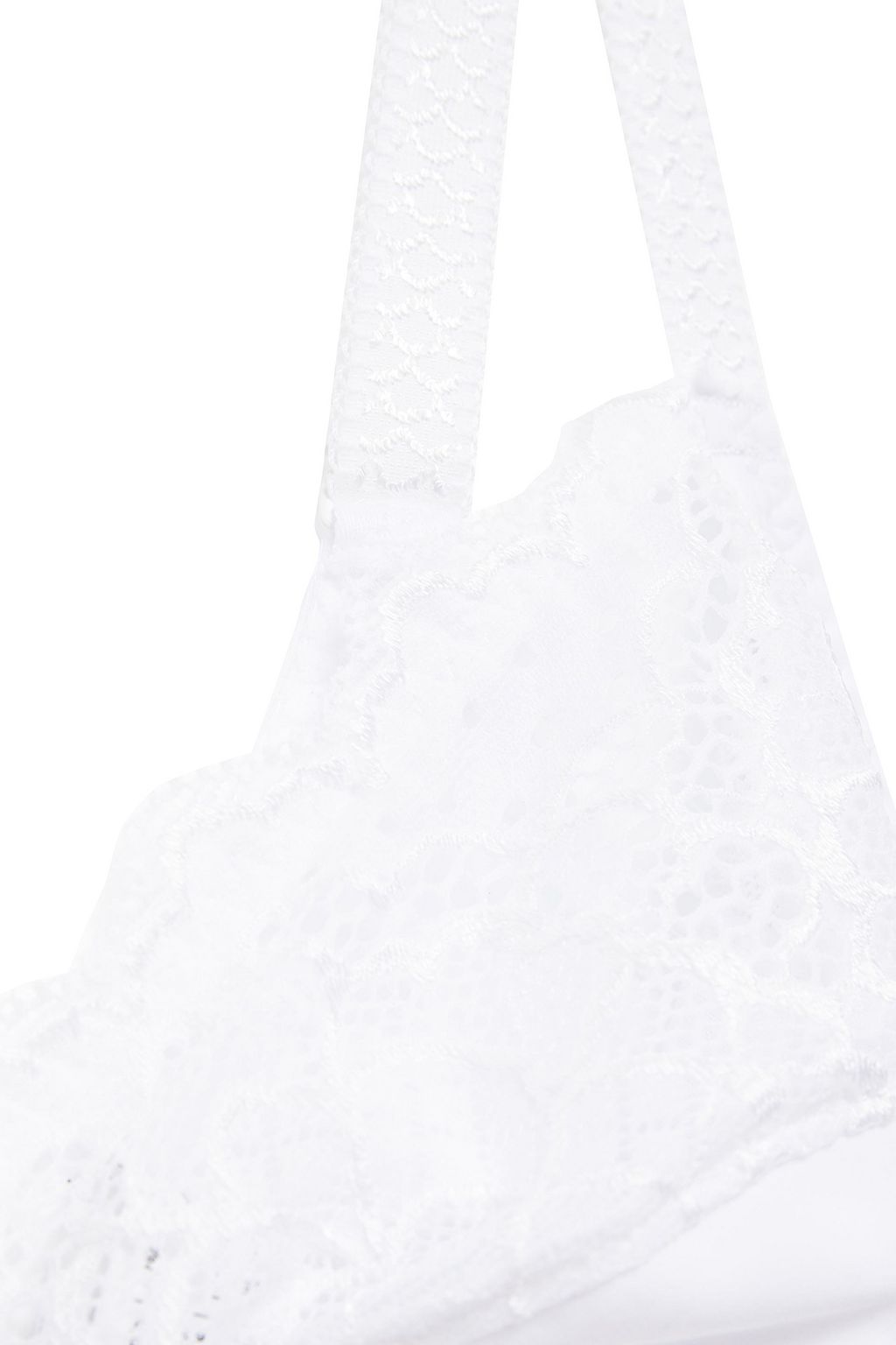 SIMONE PÉRÈLE Lace-trimmed stretch-jersey underwired bra