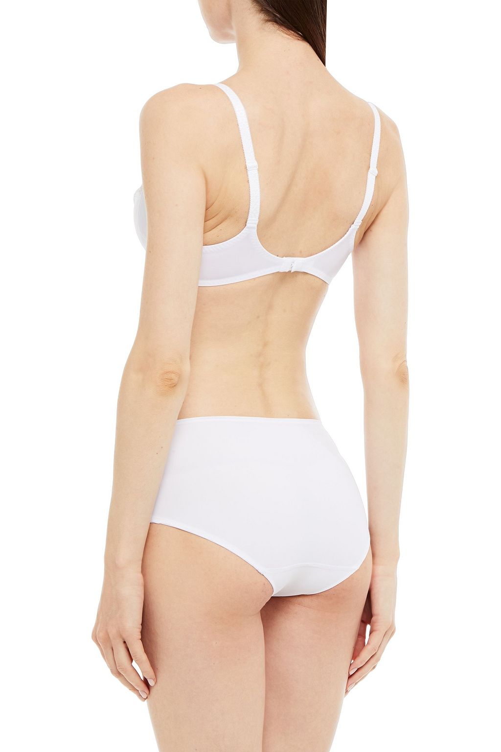 SIMONE PÉRÈLE Lace-trimmed stretch-jersey underwired bra