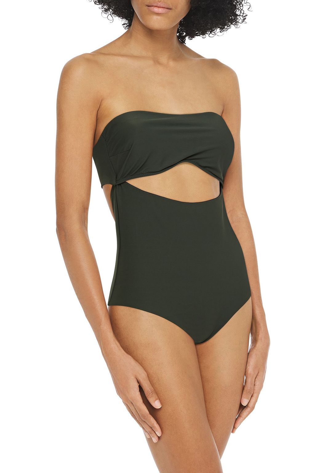 BONDI BORN Cassandra cutout bandeau swimsuit