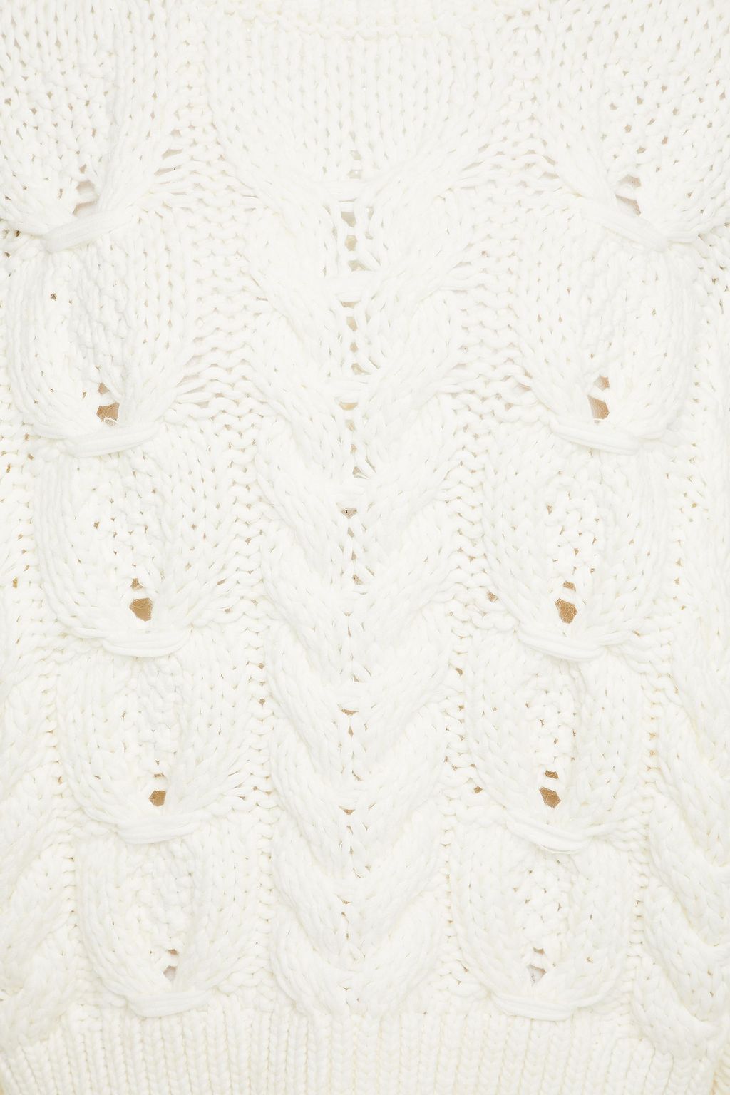 IRO Sidra mélange cable-knit cotton-blend sweater