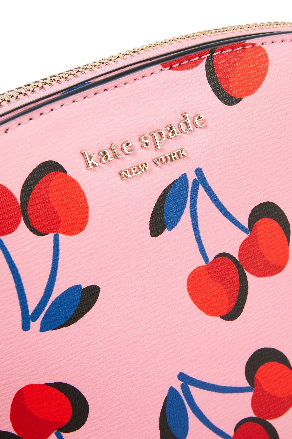 KATE SPADE NEW YORK Printed faux textured-leather shoulder bag