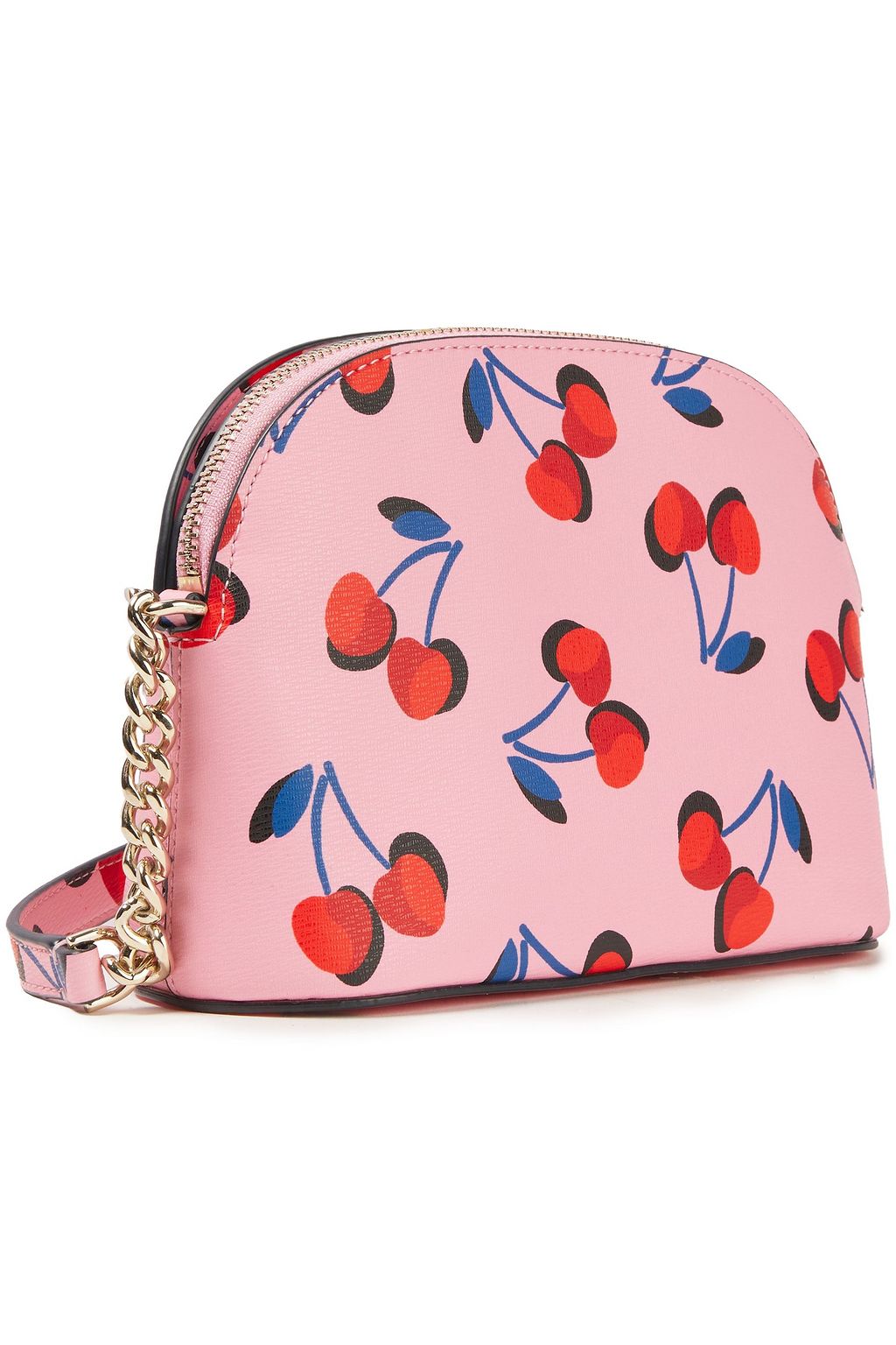 KATE SPADE NEW YORK Printed faux textured-leather shoulder bag