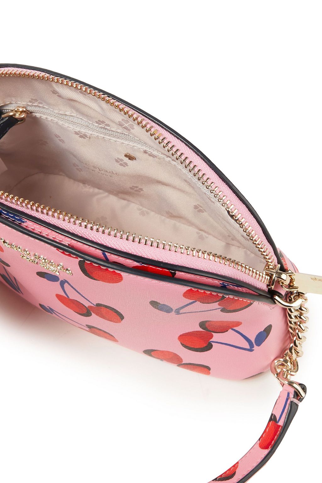 KATE SPADE NEW YORK Printed faux textured-leather shoulder bag
