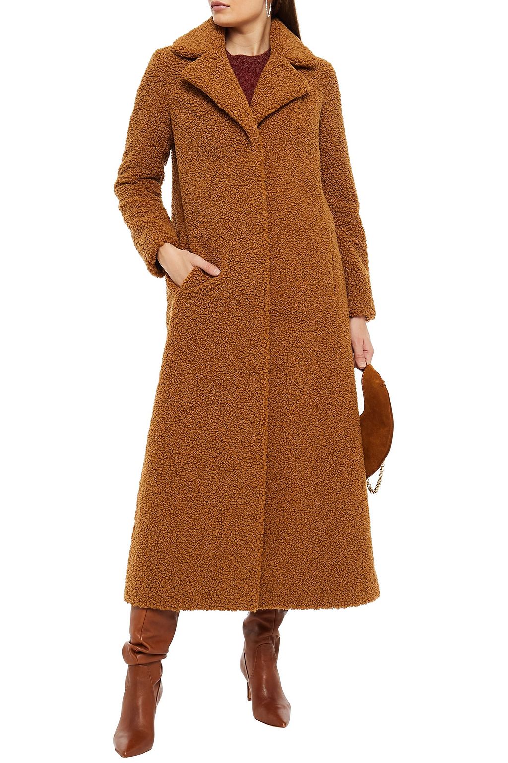 STAND STUDIO Kylie faux shearling coat
