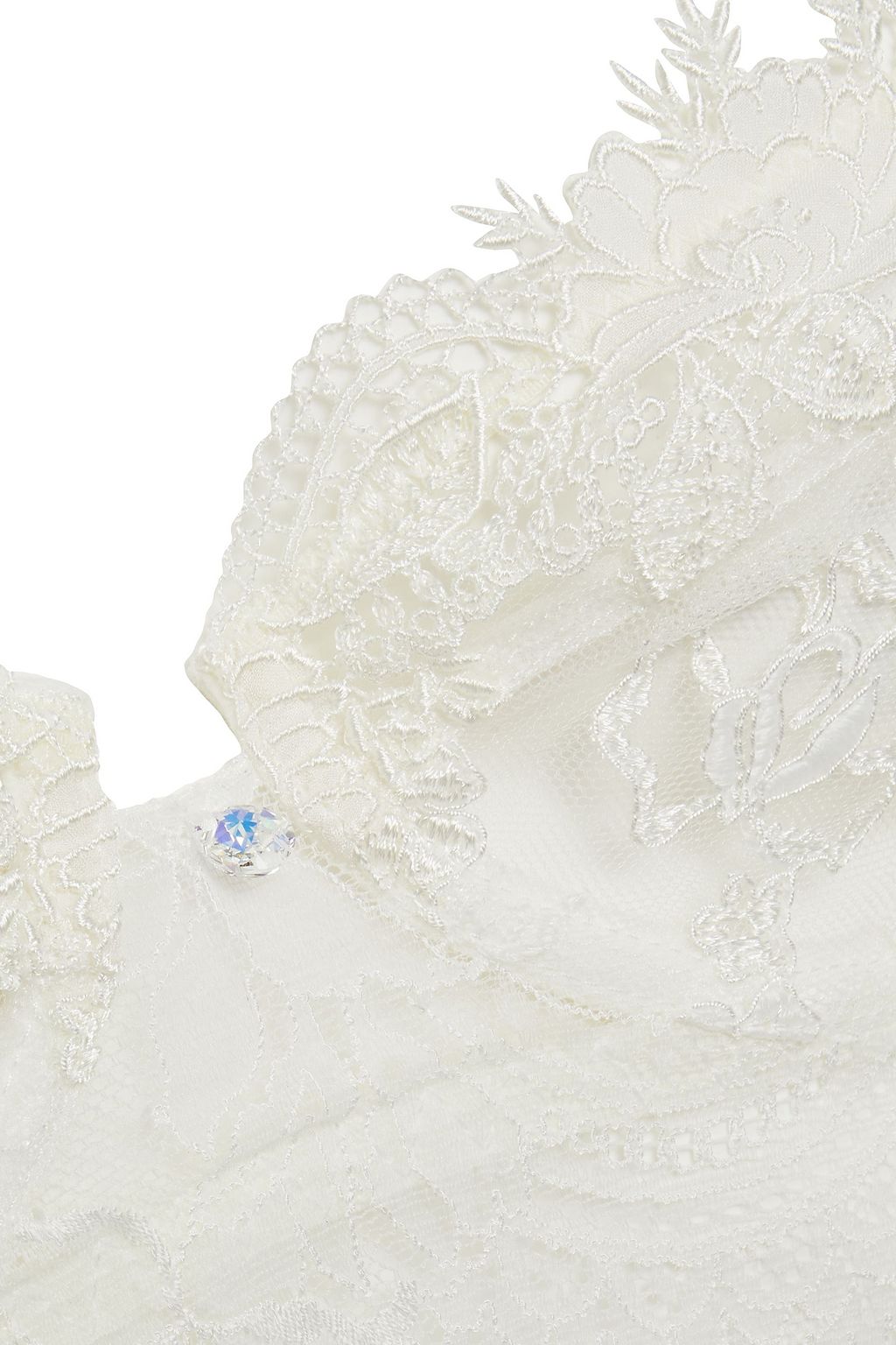 LISE CHARMEL Art et Volupte embellished lace and tulle balconette bra