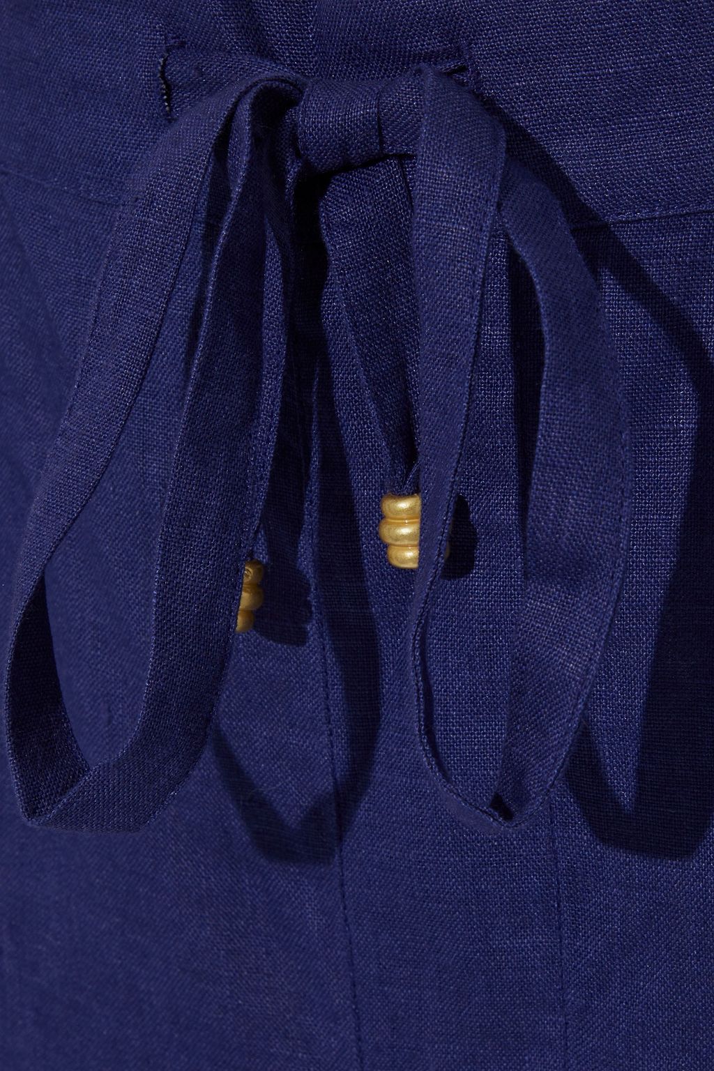 ONIA Easy cropped linen tapered pants