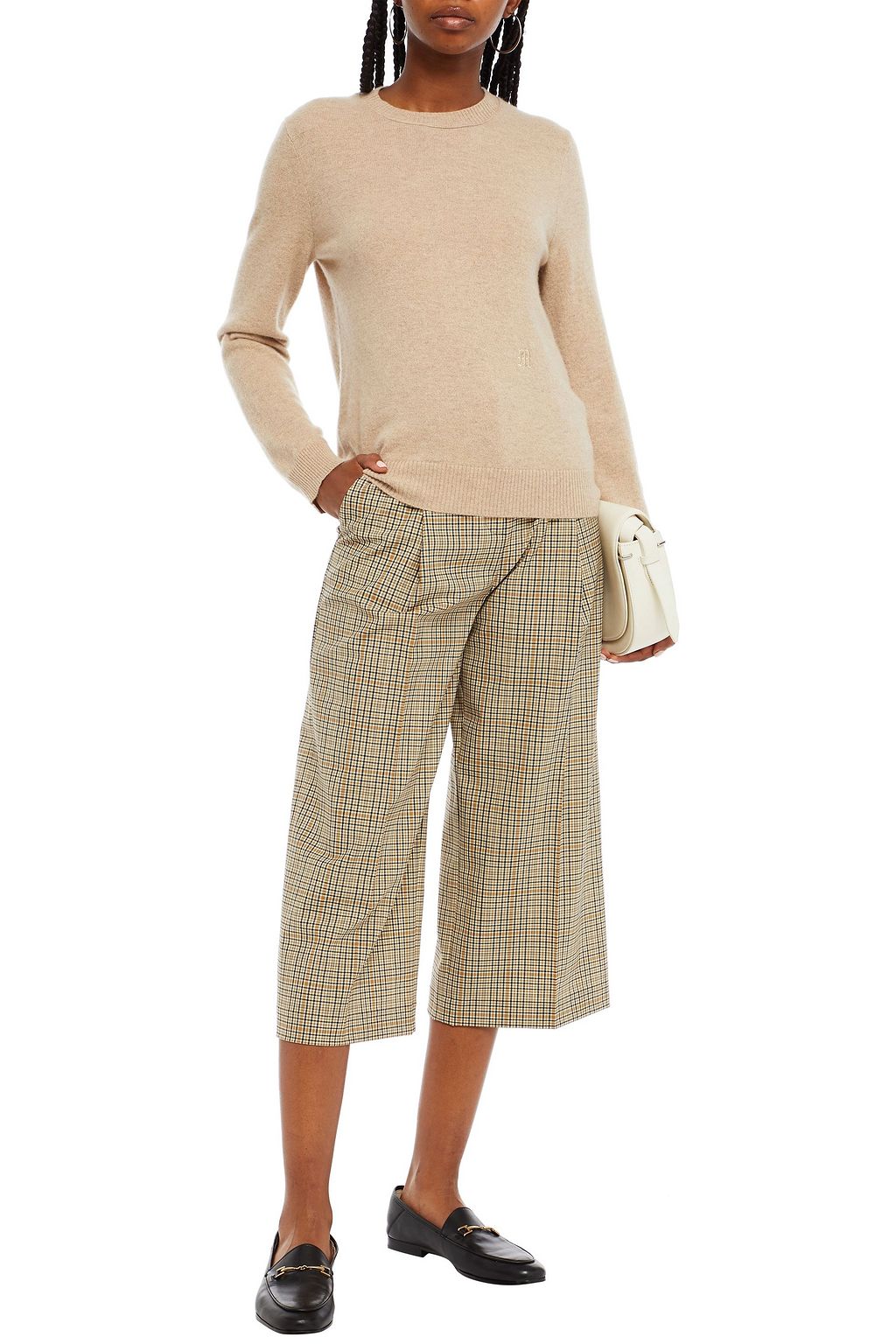 MAJE Embroidered cashmere sweater