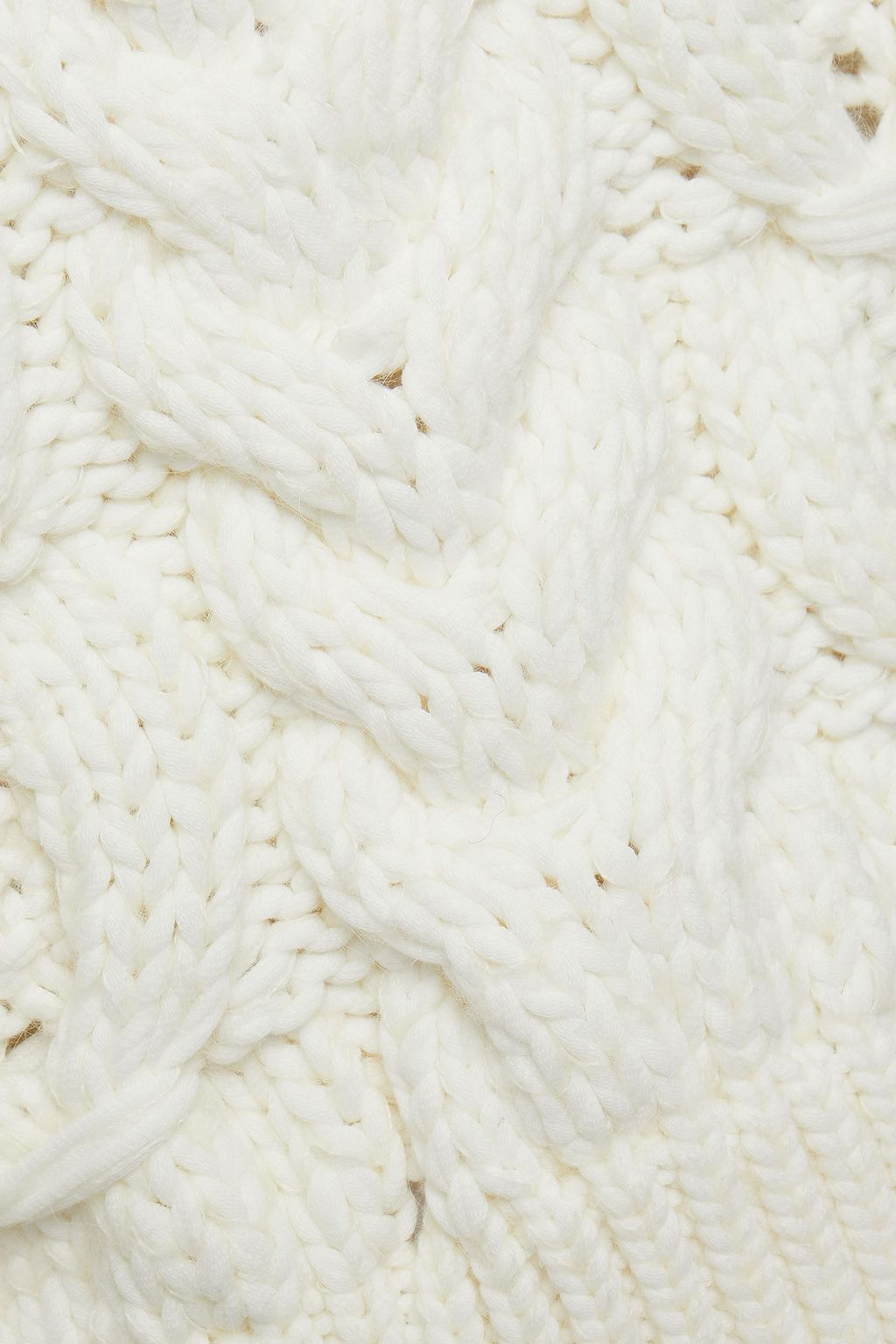 IRO Silopo Rollkragenpullover aus einer Baumwollmischung mit Zopfstrickmuster