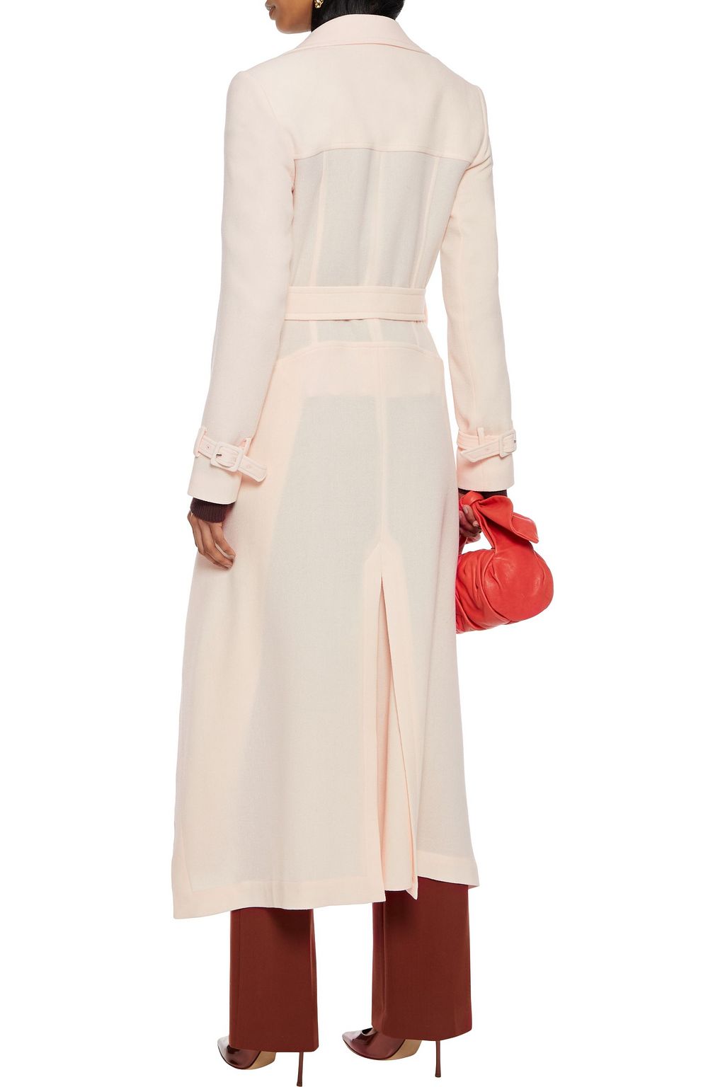 ROLAND MOURET Elbury belted wool-crepe coat