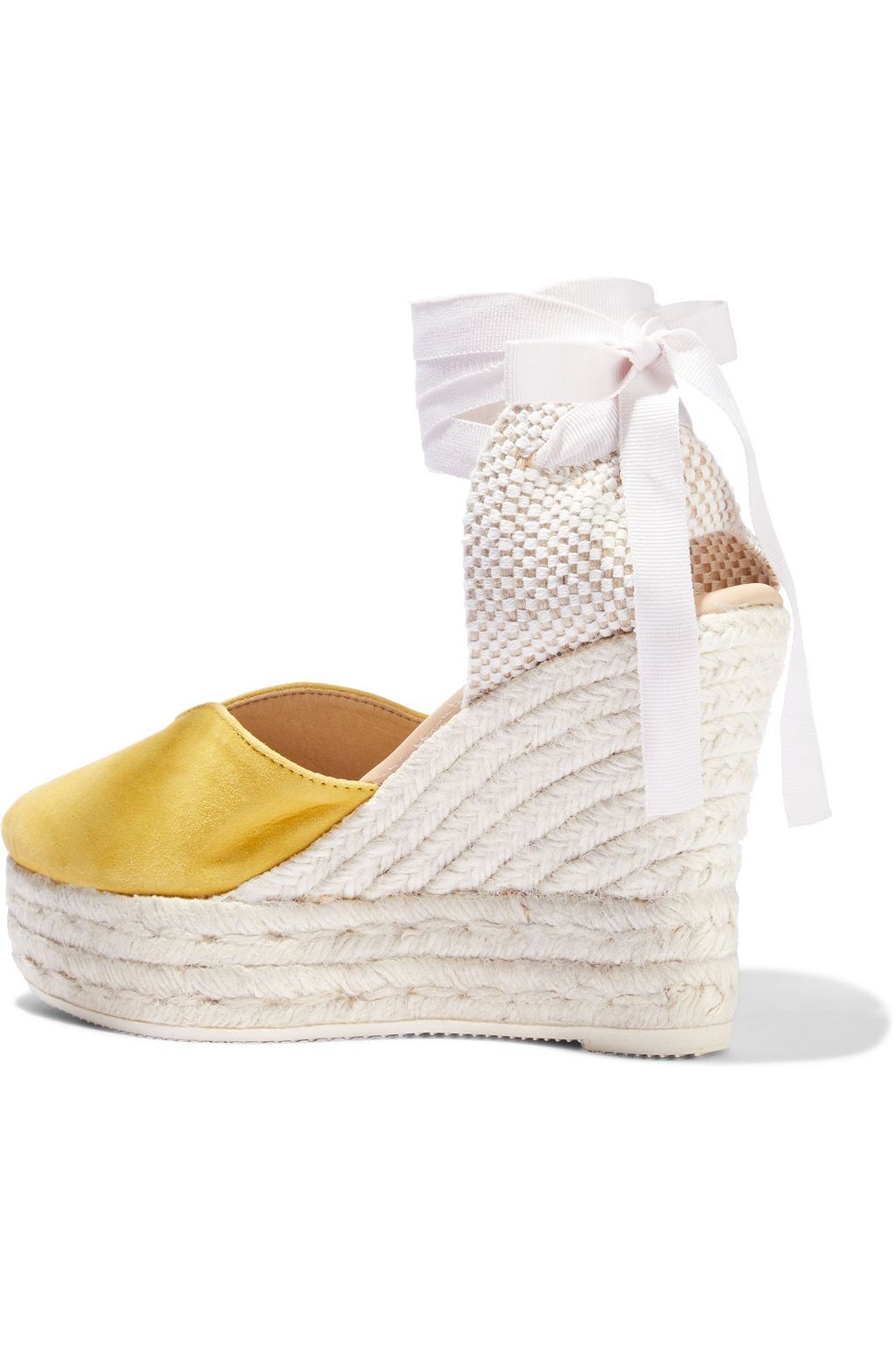 MANEBÍ Hamptons lace-up suede wedge espadrilles
