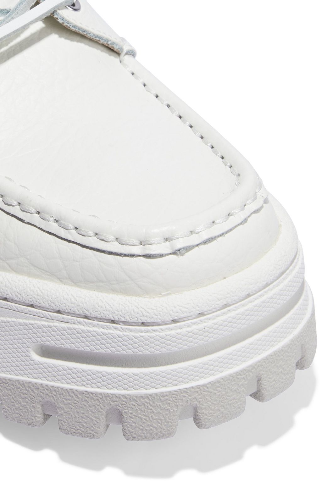 EYTYS Mykonos textured-leather exaggerated-sole sneakers