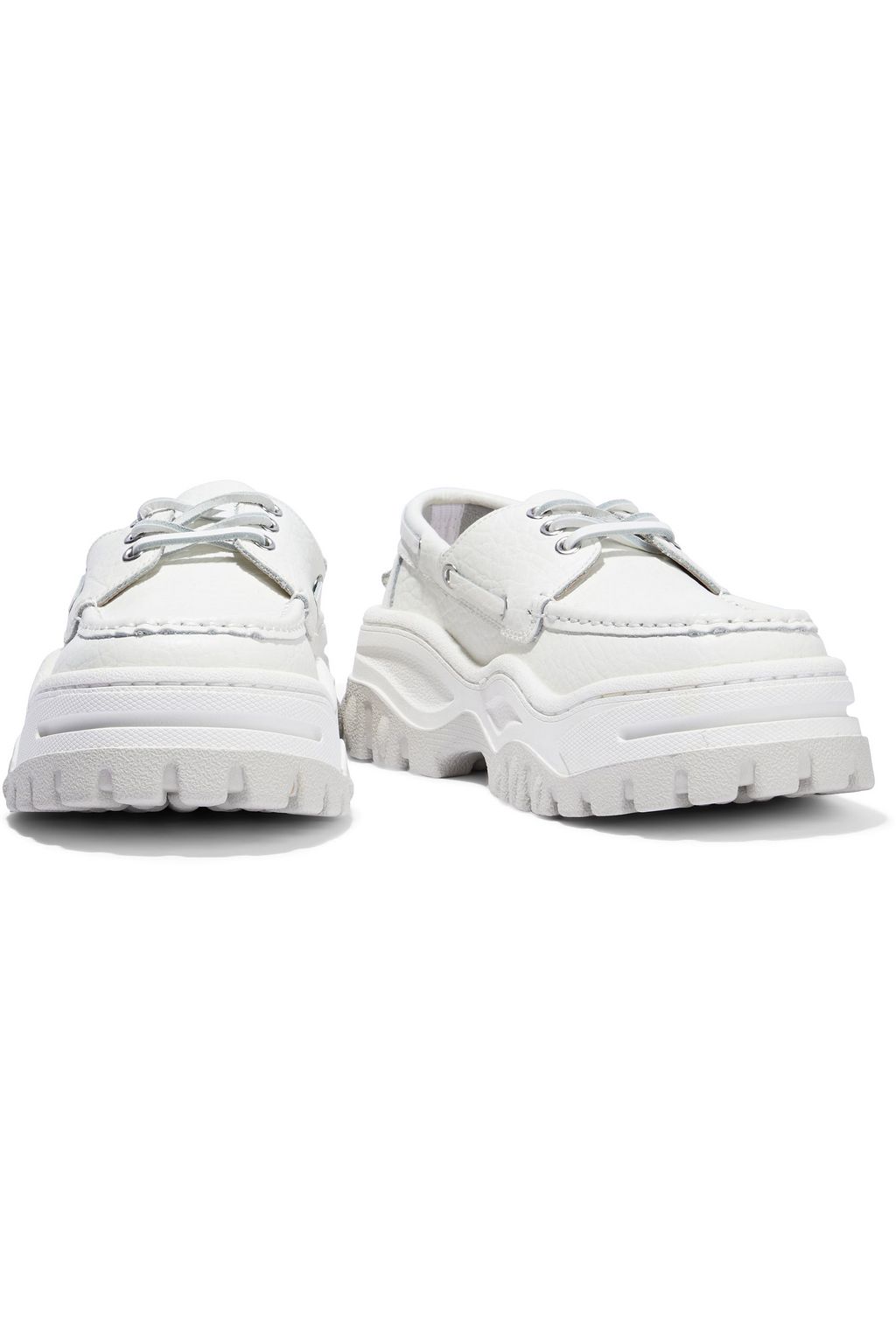 EYTYS Mykonos textured-leather exaggerated-sole sneakers