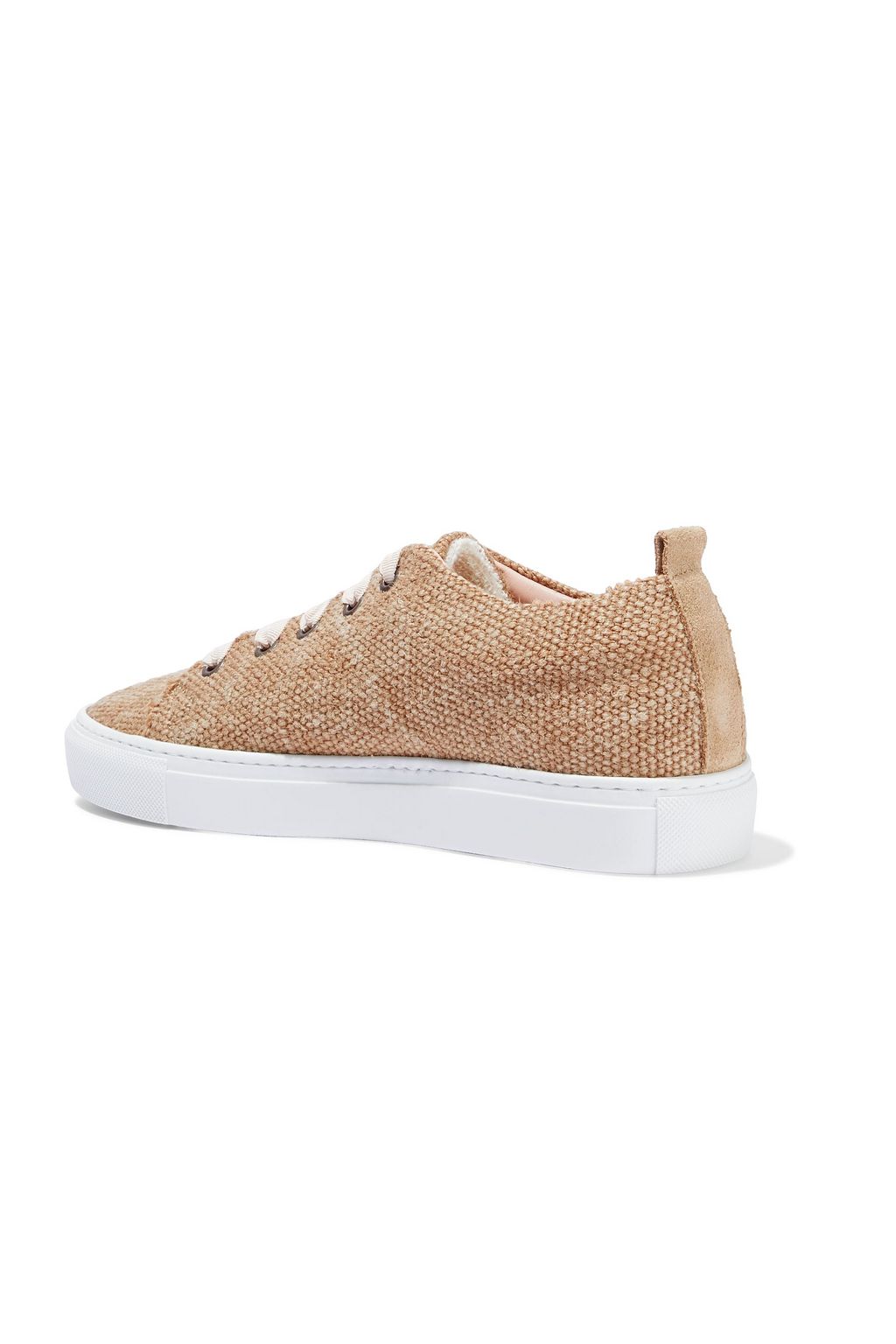 MANEBÍ Hamptons suede-trimmed jute sneakers