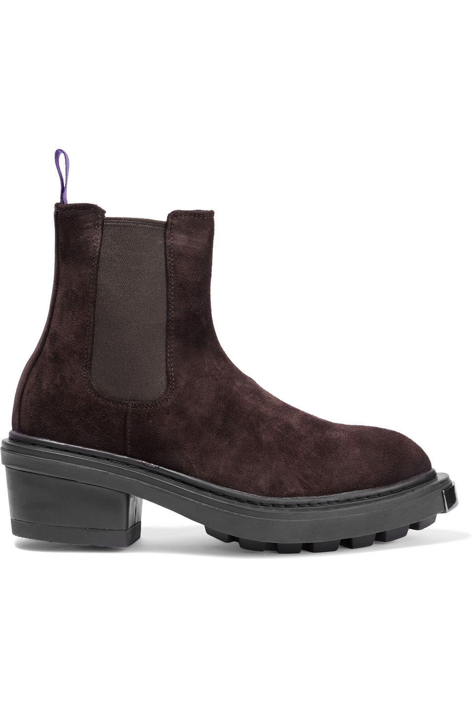 Eytys Woman Nikita Suede Chelsea Boots Chocolate | Smart Closet