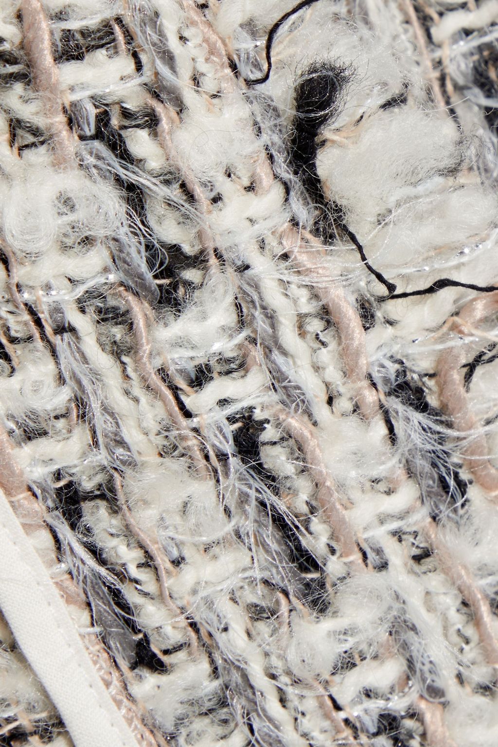 IRO Lany oversized frayed metallic bouclé-tweed jacket