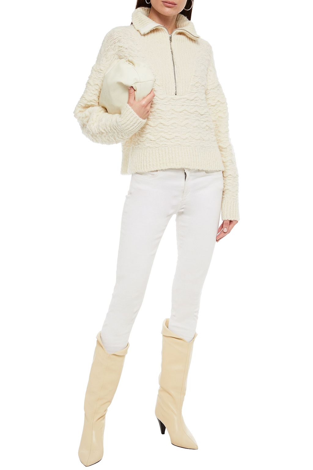 IRO Pullover aus Bouclé-Strick aus einer Wollmischung