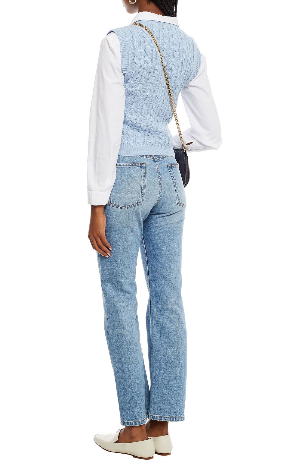 MICHAEL KORS COLLECTION Cable-knit cashmere vest