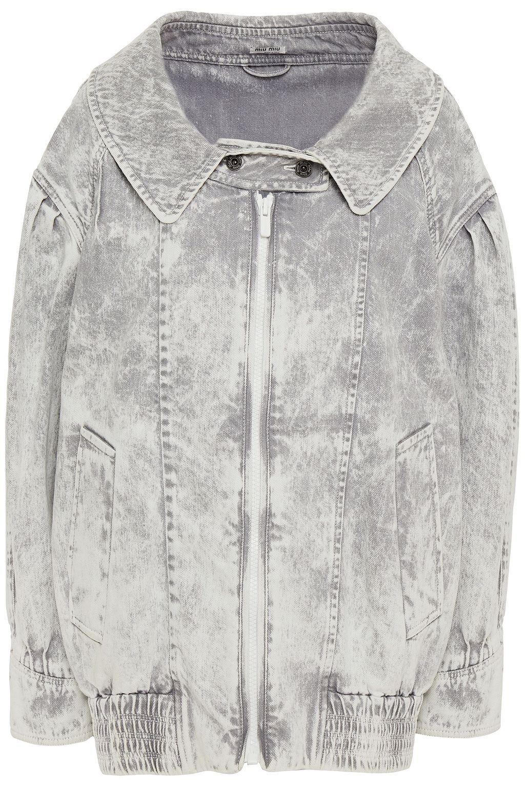 half bleached denim jacket