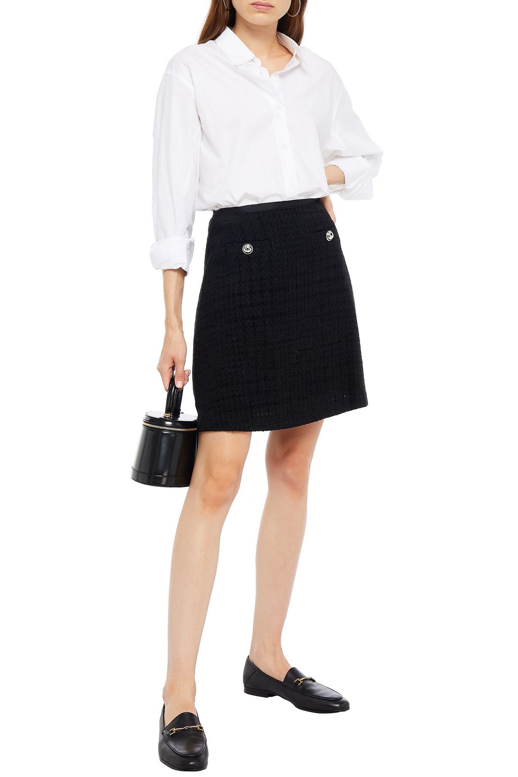 CLAUDIE PIERLOT Savanna tweed mini skirt