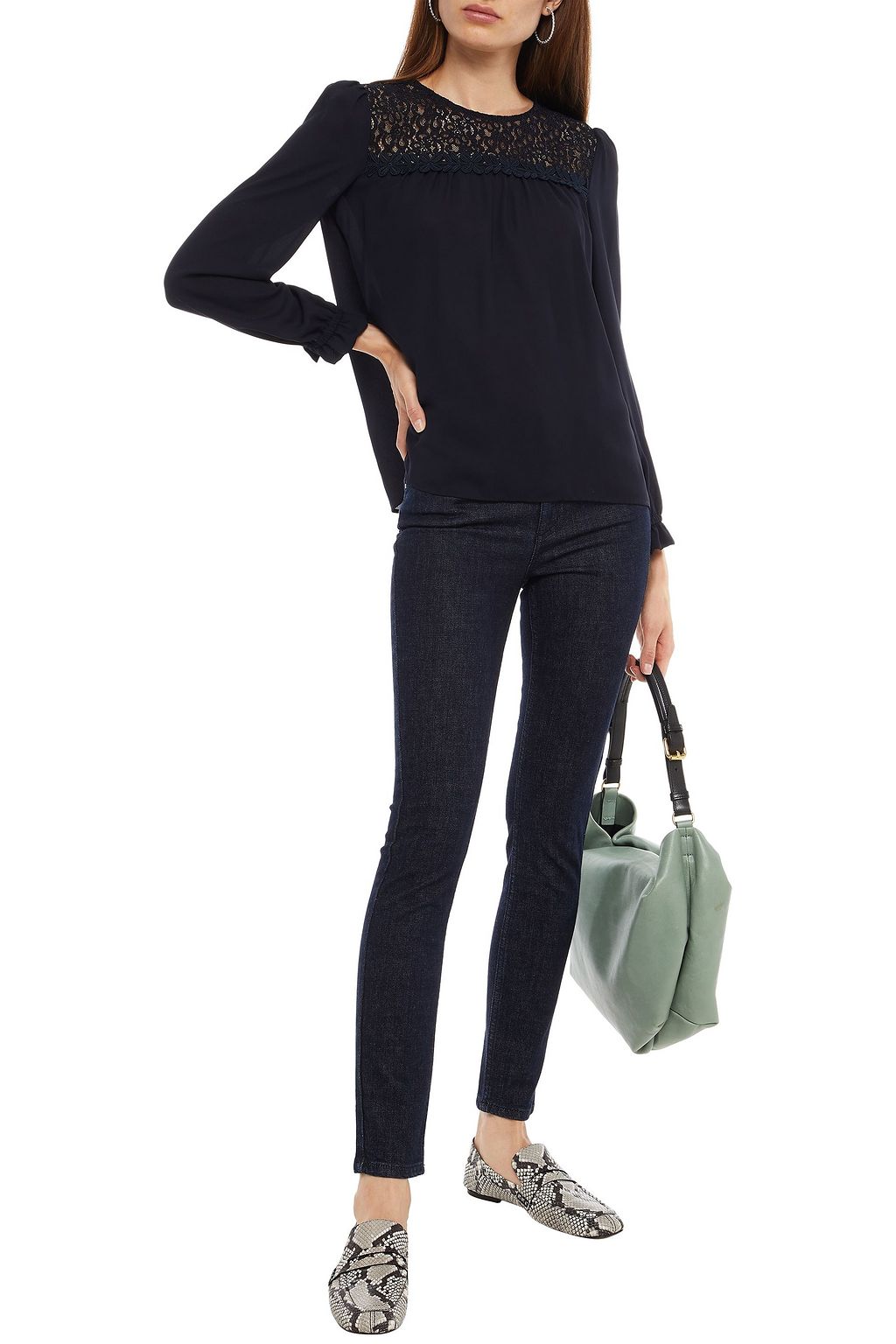 CLAUDIE PIERLOT High-rise skinny jeans