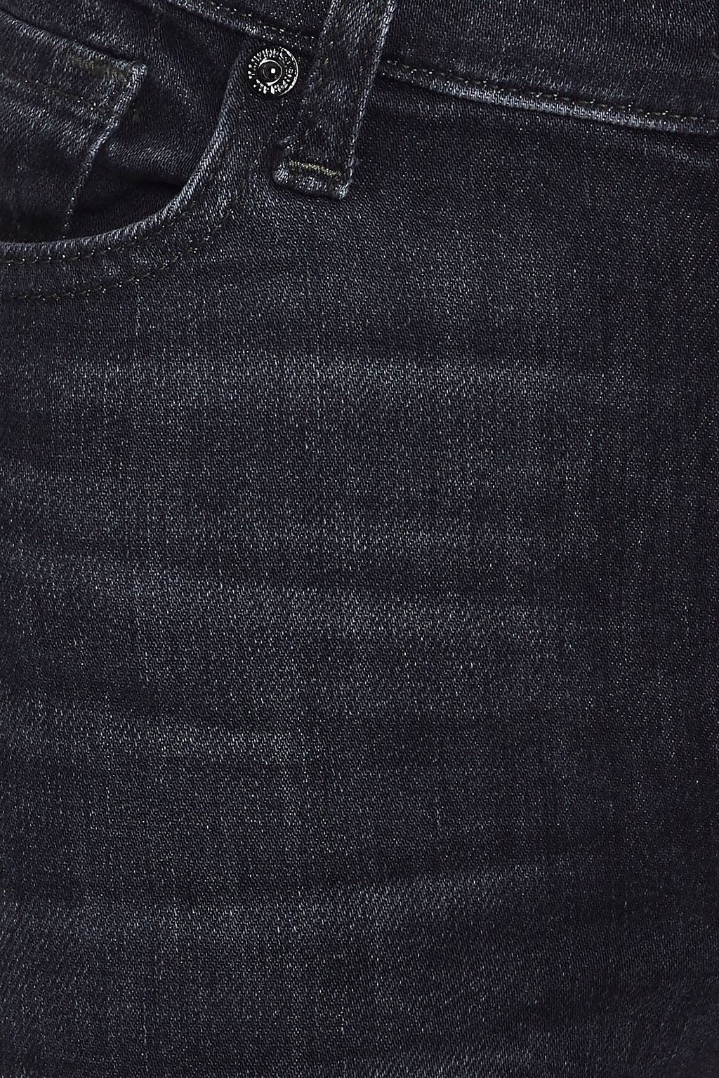 7 FOR ALL MANKIND Cropped low-rise skinny jeans