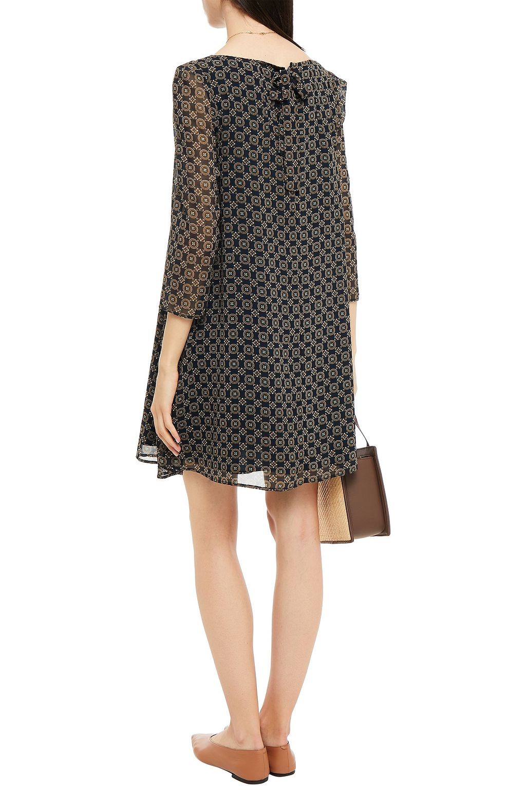 CLAUDIE PIERLOT Rififi printed crepe de chine mini dress