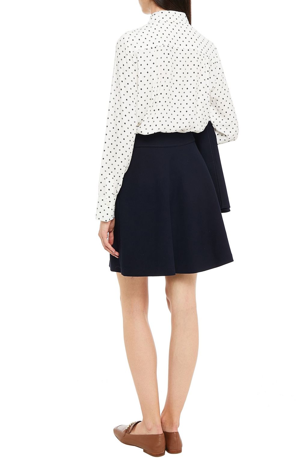 CLAUDIE PIERLOT Kate button-detailed crepe mini skirt