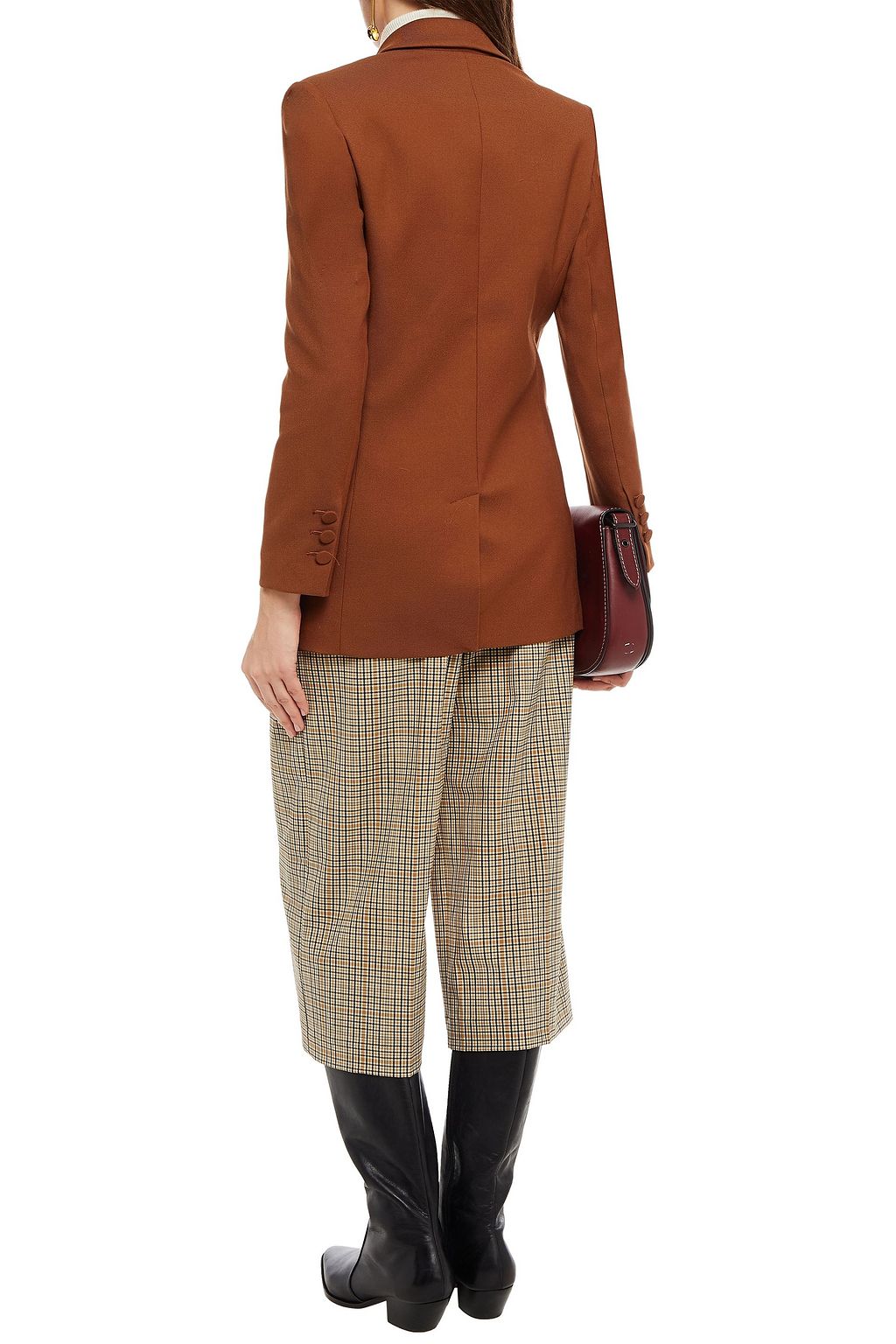 CLAUDIE PIERLOT Vanette double-breasted twill blazer