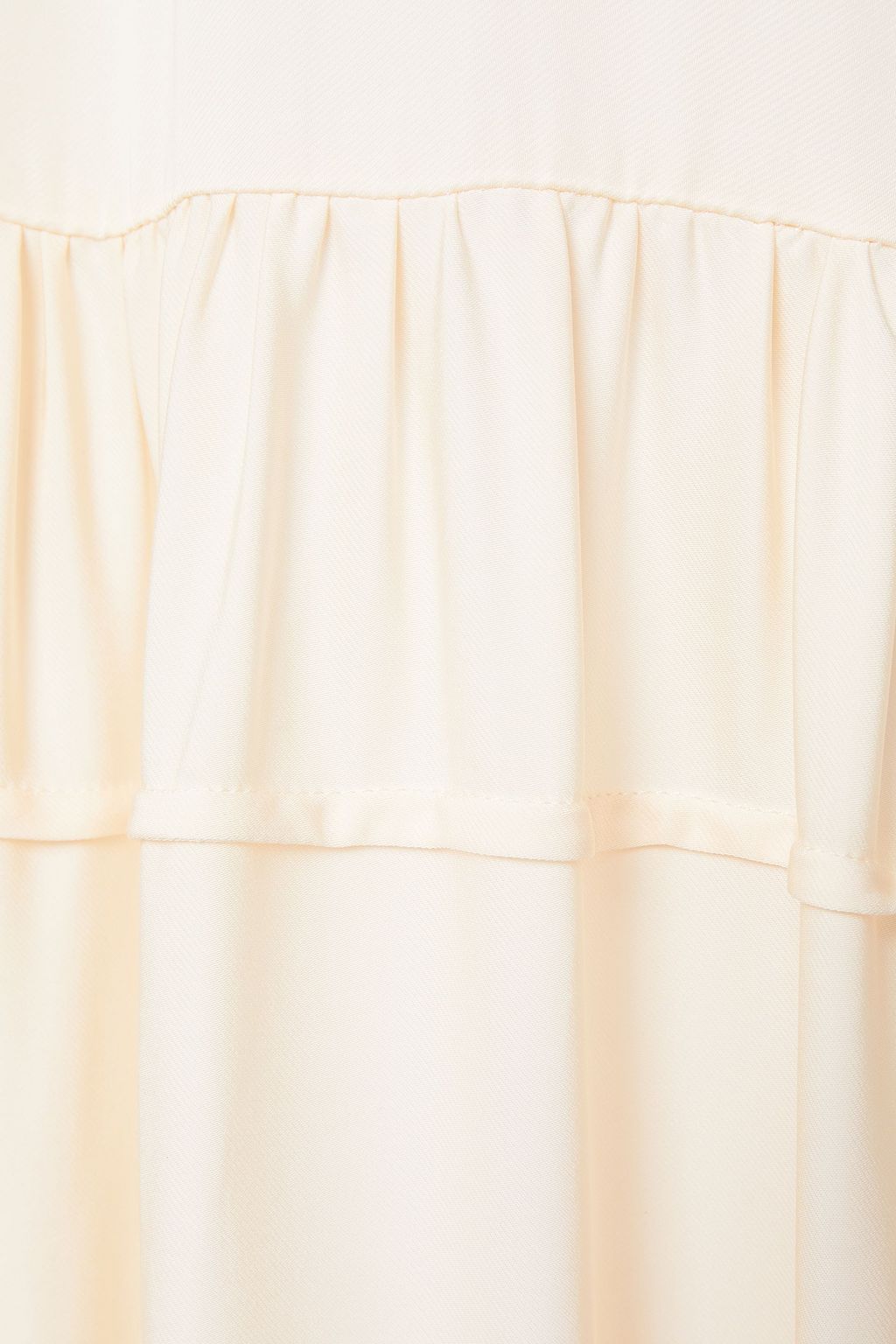ROSETTA GETTY Tiered satin-twill dress