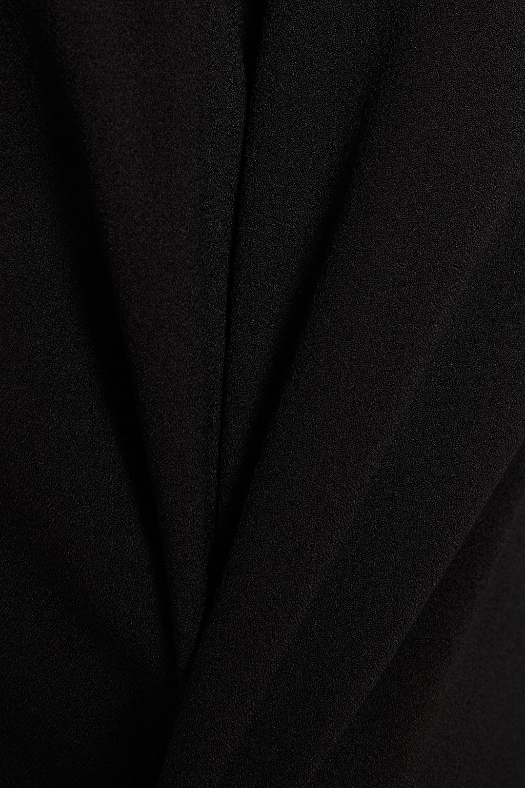 GANNI Tie-back crepe top