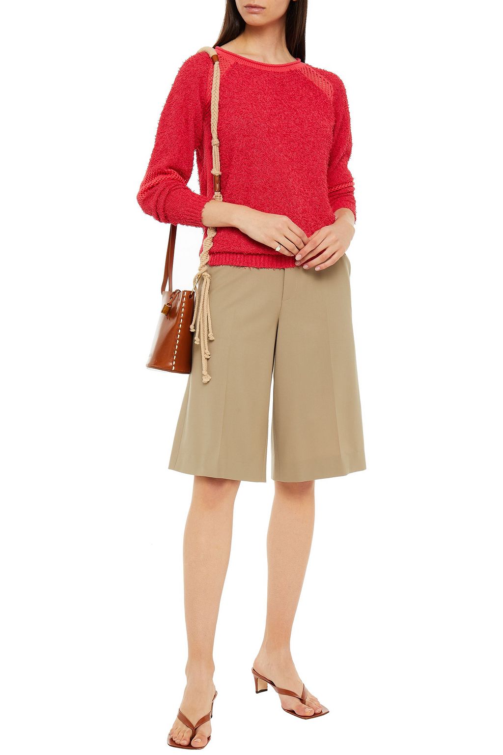 HOFMANN COPENHAGEN Nikky bouclé and open-knit sweater