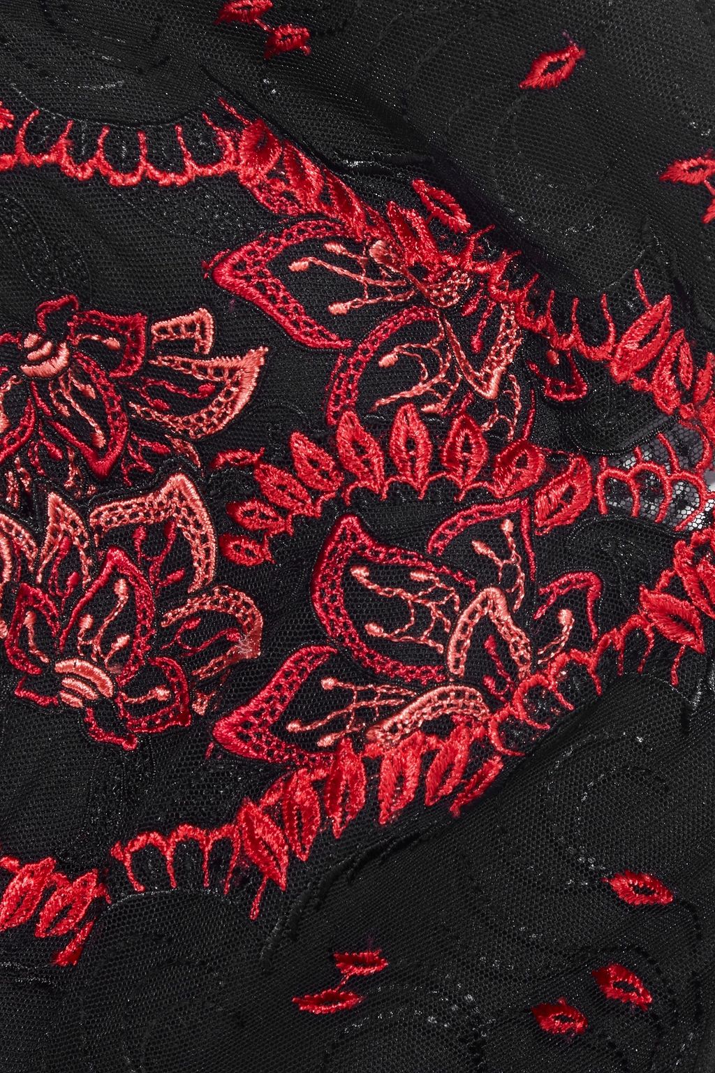 LISE CHARMEL Ecrin Désir embroidered stretch-tulle underwired plunge bra